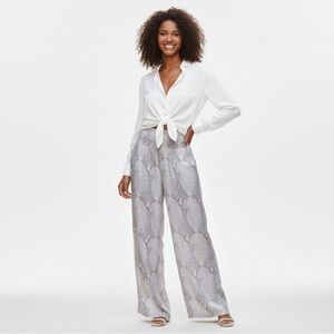 Splendid Mackenzie Paisley Wide Leg Pant Smocked Waist Size Large NWT